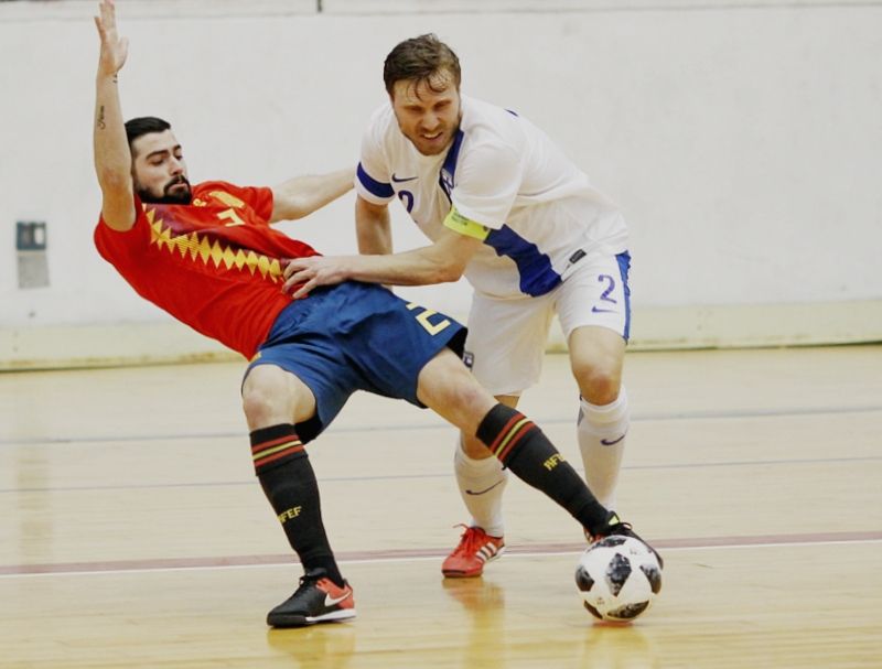 Amistoso entre España y Finlandia en A Malata (foto: Mero Barral / 13fotos para Ferrol360)