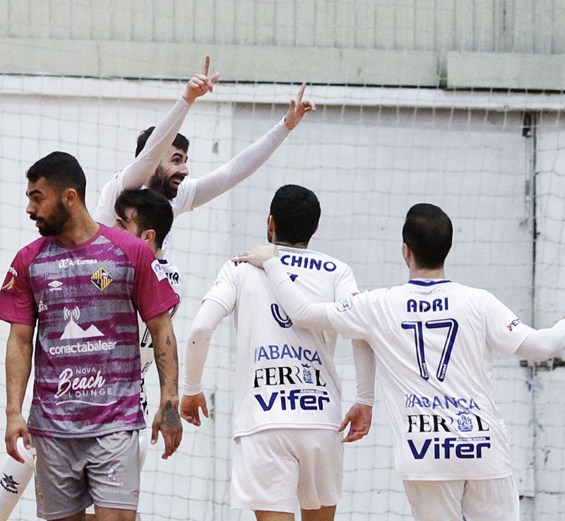 Imagen del O Parrulo-Palma Futsal (foto: Mero Barral / 13fotos para Ferrol360)