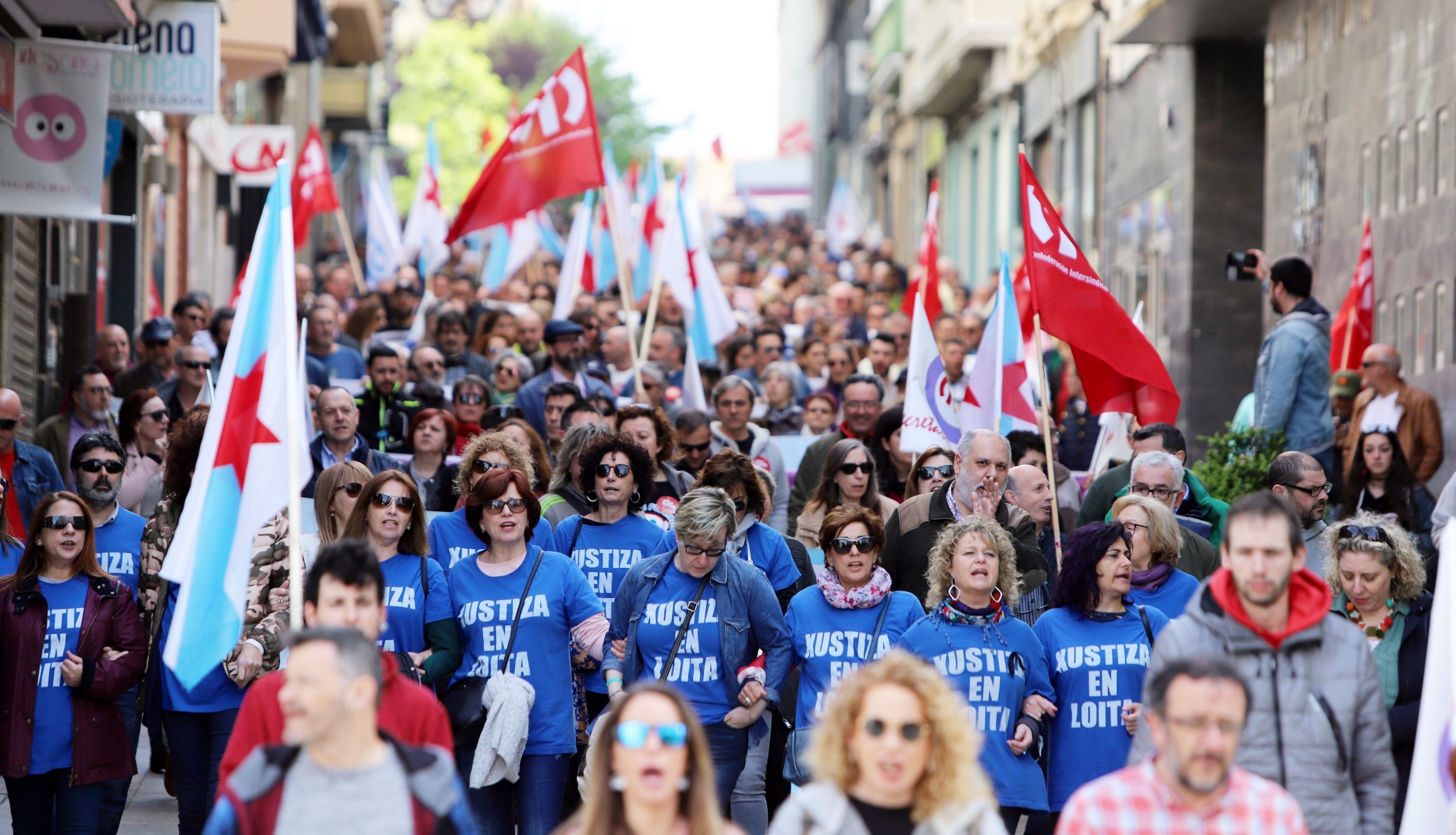 Manifestación de CIG por el 1 de mayo (foto: Raúl Lomba / 13fotos para Ferrol360)