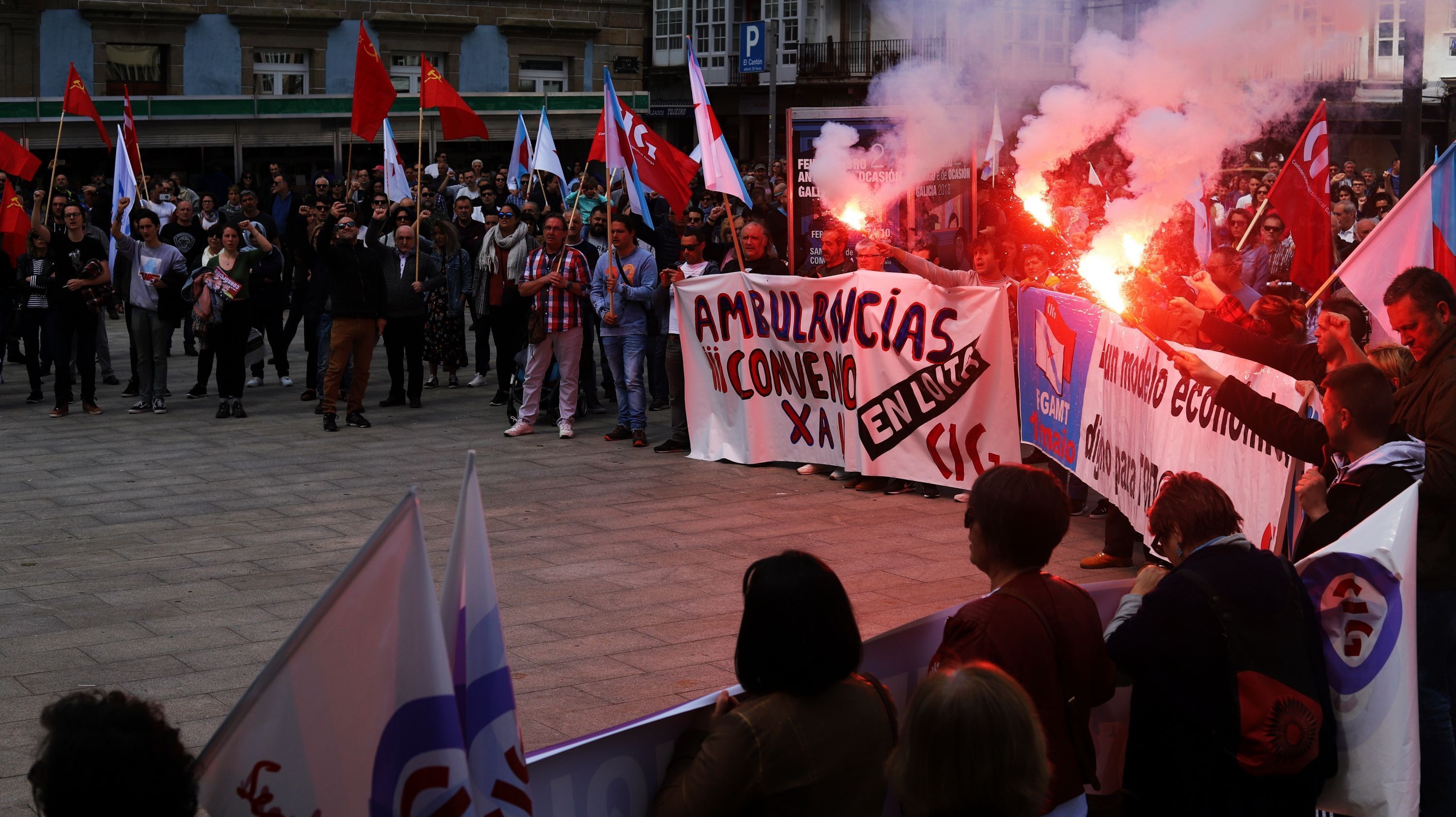 Manifestación de CIG por el 1 de mayo (foto: Raúl Lomba / 13fotos para Ferrol360)