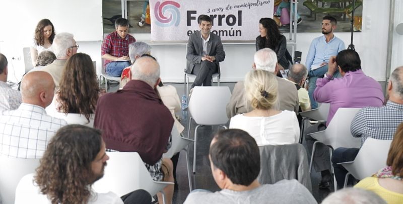 Acto de Ferrol en Común en el centro cívico de Canido (foto: Mero Barral / 13fotos para Ferrol360)