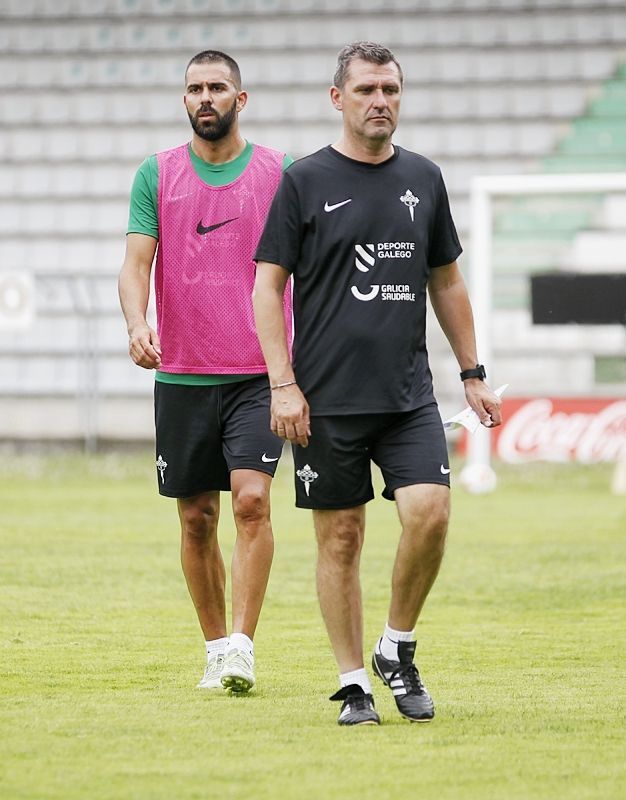 Primer entrenamiento del Racing (foto: Mero Barral / 13fotos para Ferrol360)