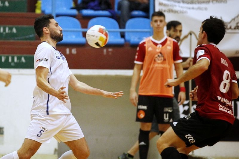 Chano, en el O Parrulo-Fútbol Emotion Zaragoza (foto: Mero Barral / Ferrol360)