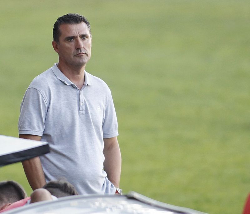 Emilio Larraz, en una imagen del Racing-Silva (foto: Mero Barral / Ferrol360)