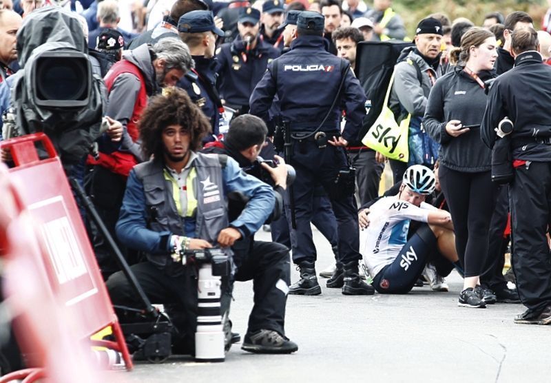 Llegada de la Vuelta a Estaca de Bares (foto: Mero Barral / Ferrol360)