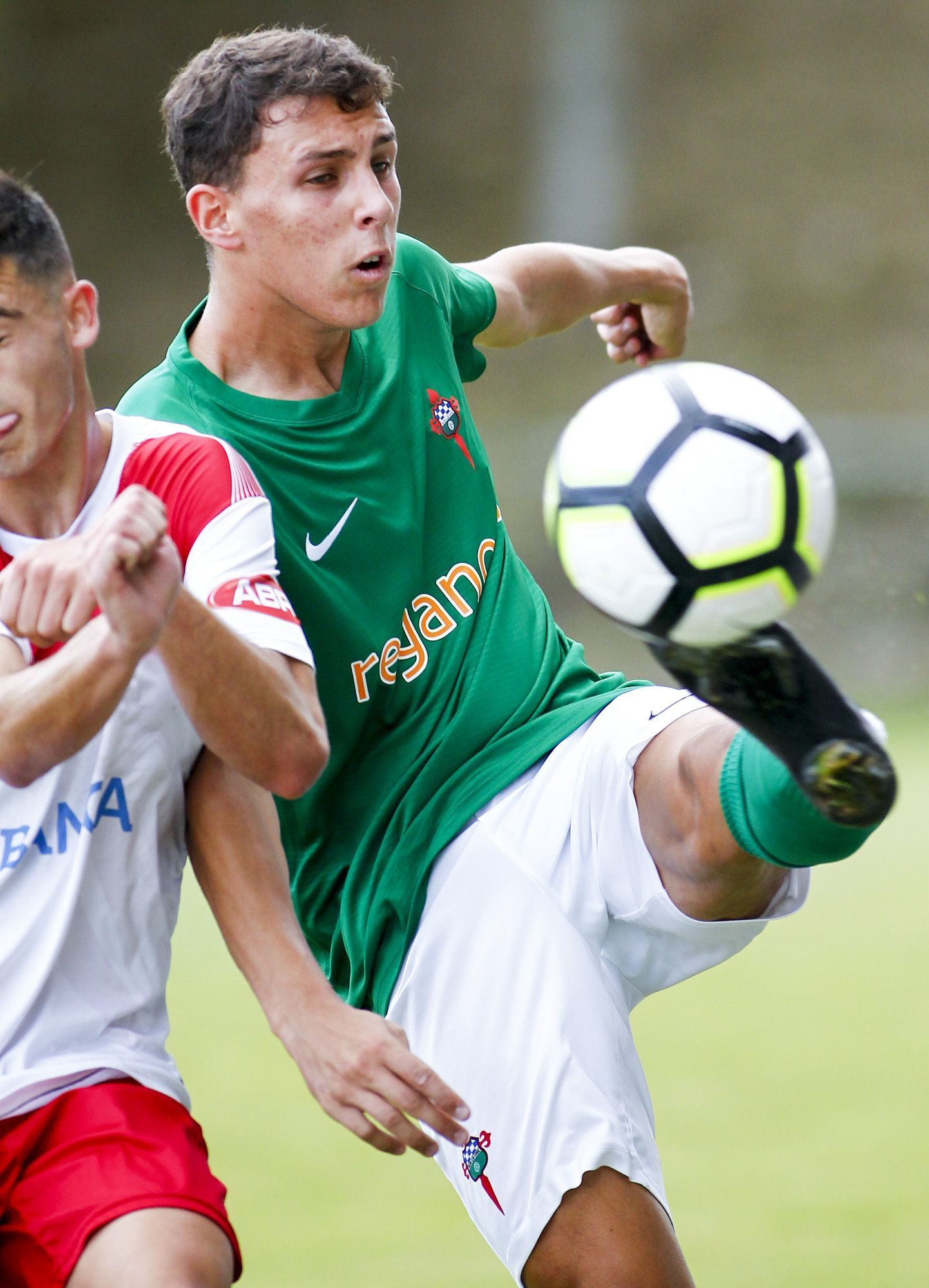 Imagen del Racing-Val Miñor Nigrán de juveniles (foto: Mero Barral / Ferrol360)