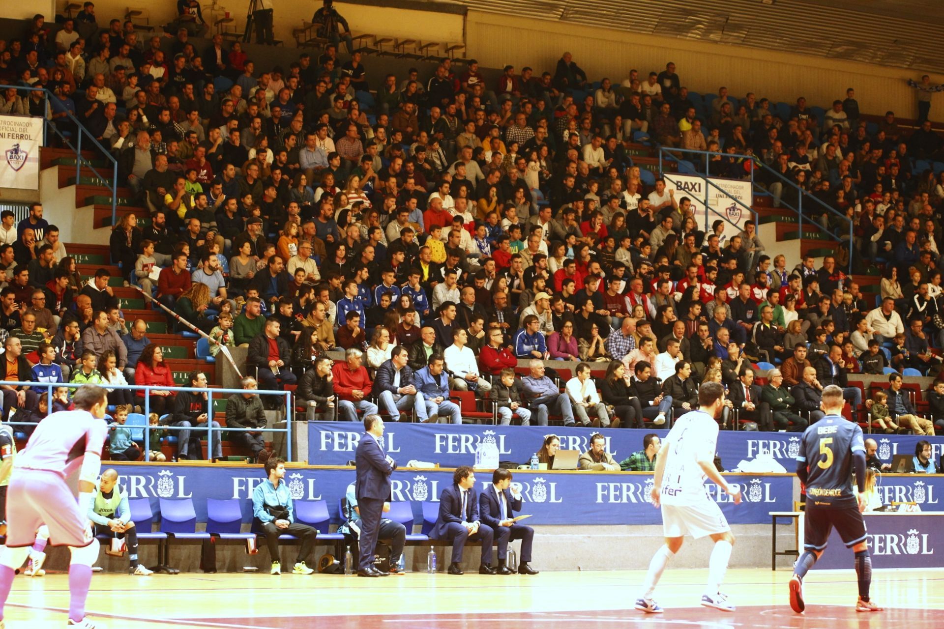 Imagen del O Parrulo-Movistar Inter (foto: Mero Barral / Ferrol360)