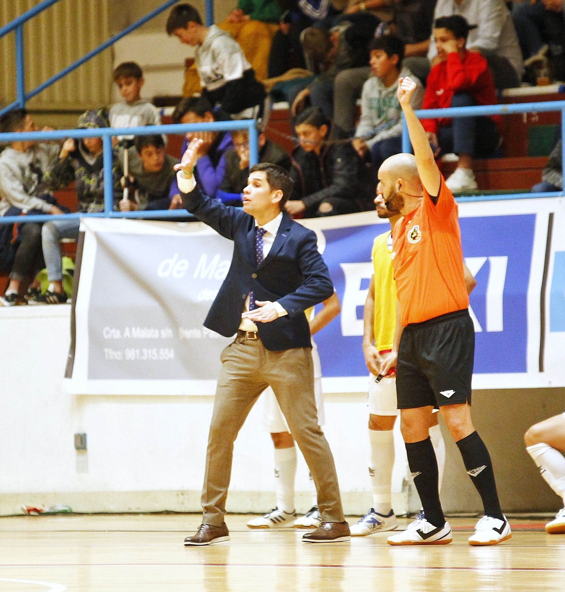 Diego Ríos, durante el O Parrulo-Movistar Inter (foto: Mero Barral / Ferrol360)