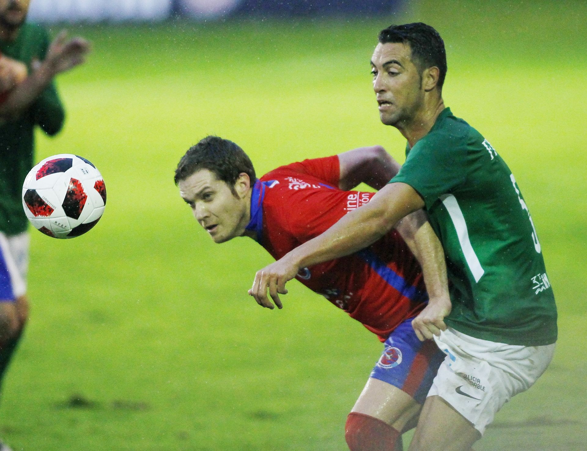 Garrido, durante el Racing-UD Ourense (foto: Mero Barral / Ferrol360)