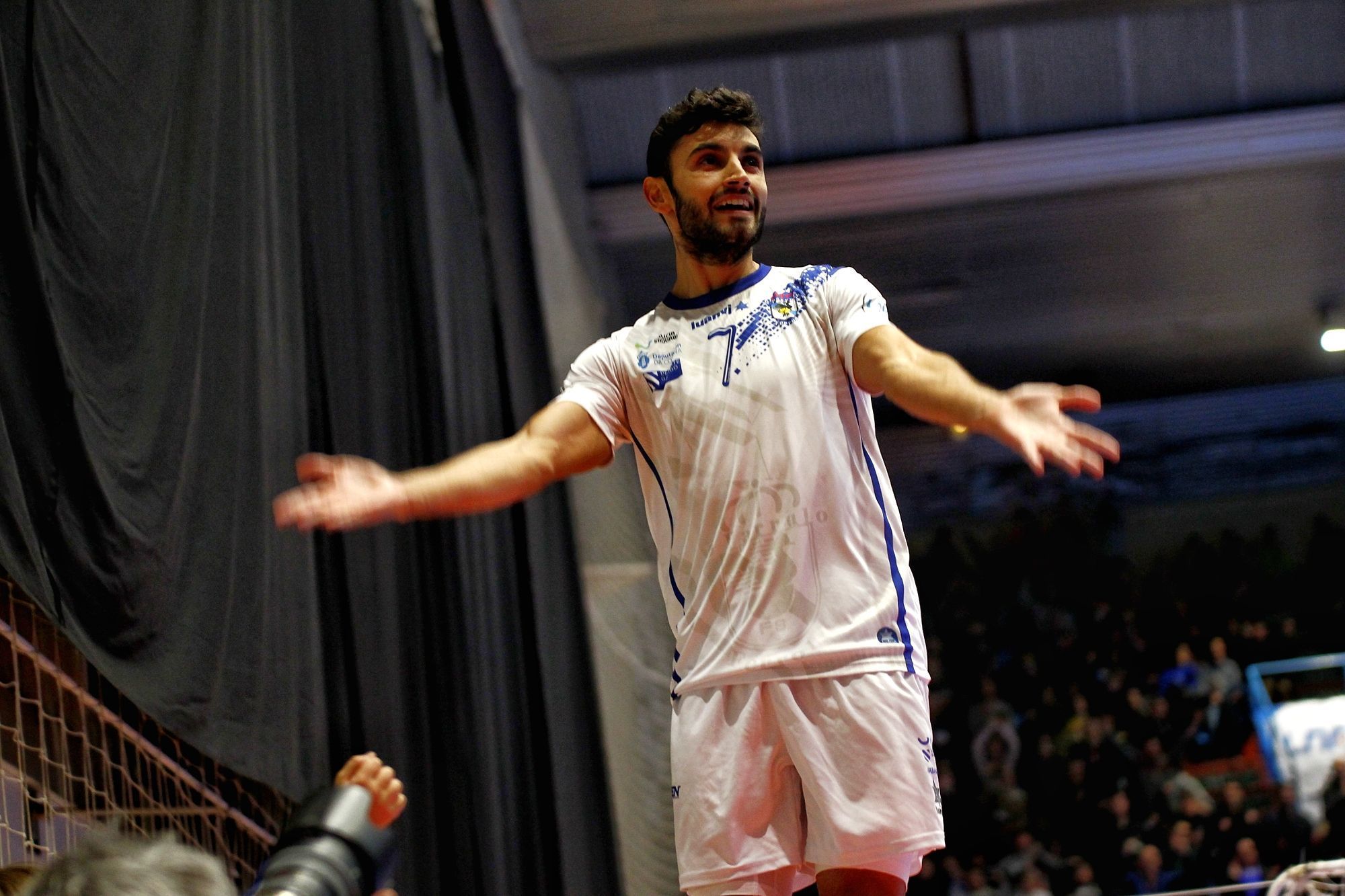 Rubi Lemos, en una imagen del O Parrulo-Barça (foto: Mero Barral / Ferrol360)
