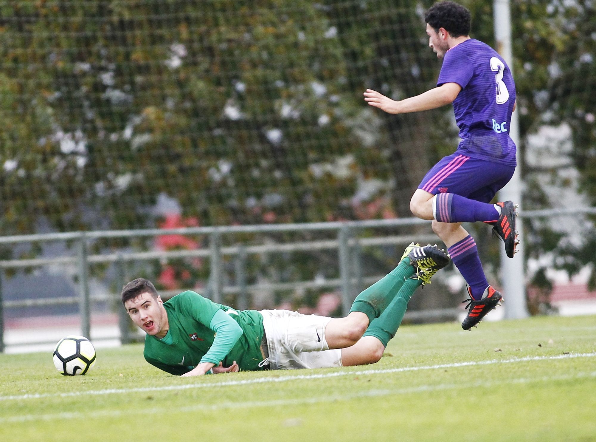 Imagen del Racing-Celta de juveniles (foto: Mero Barral / Ferrol360)