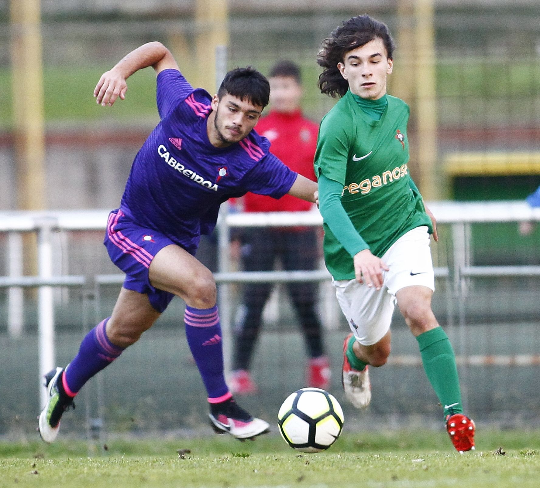 Imagen del Racing-Celta de juveniles (foto: Mero Barral / Ferrol360)