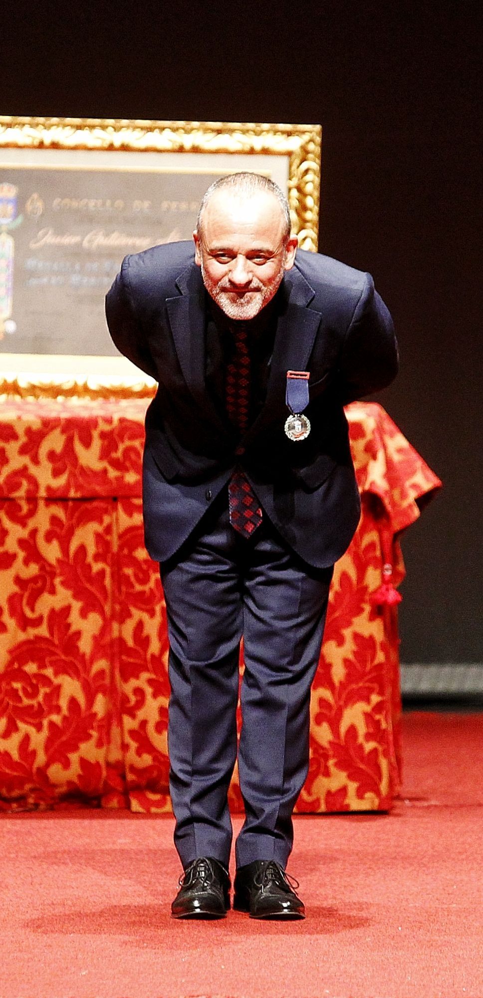 Entrega de la Medalla de Plata de Ferrol a Javier Gutiérrez (foto: Mero Barral / Ferrol360)