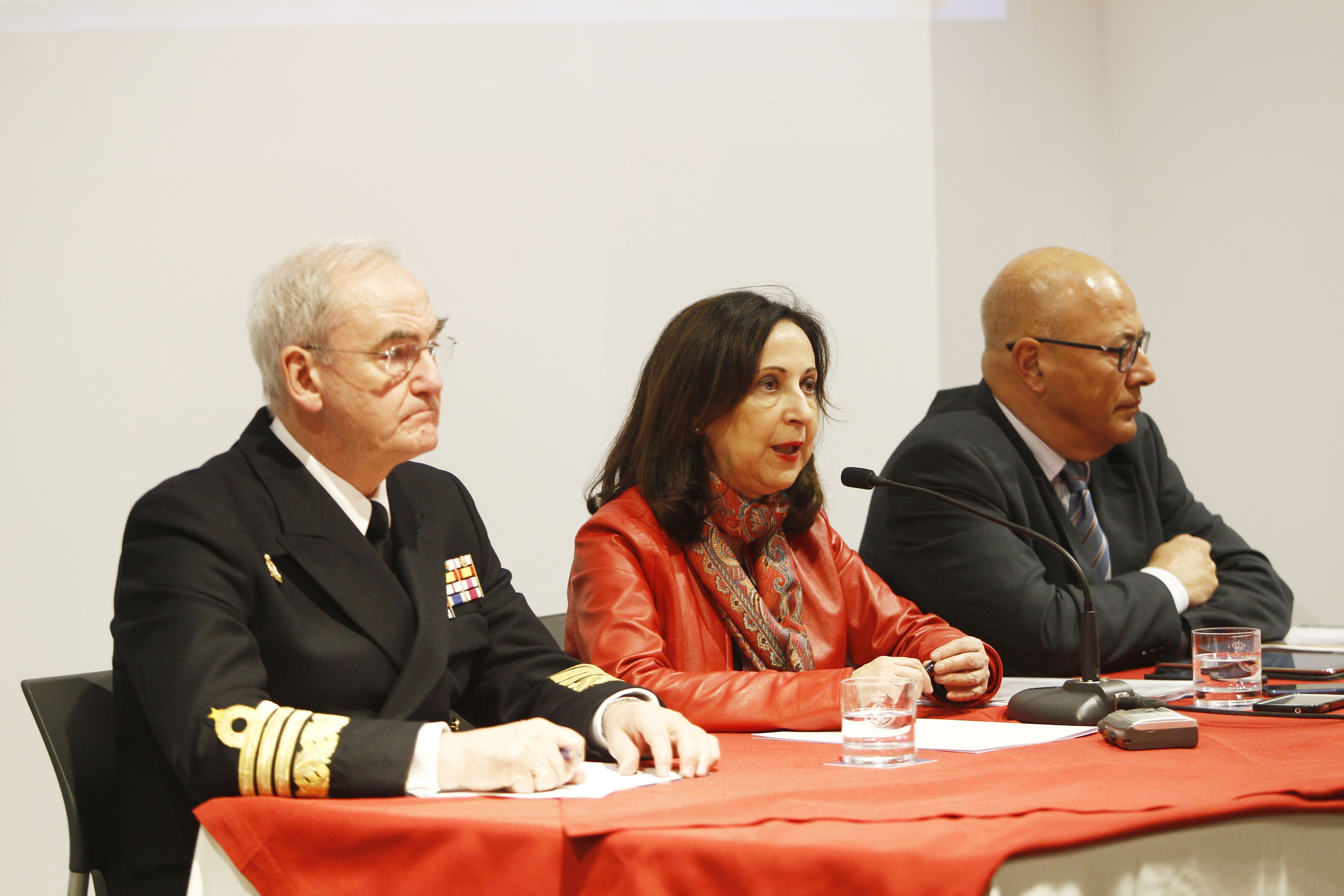 Margarita Robles, en su comparecencia de este domingo (foto: Ferrol360)