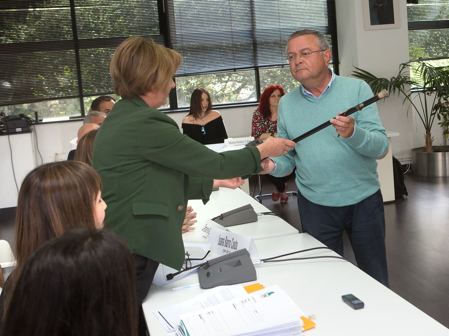 Pleno de investidura de Gumersindo Galego como alcalde de Fene (foto: Ferrol360)