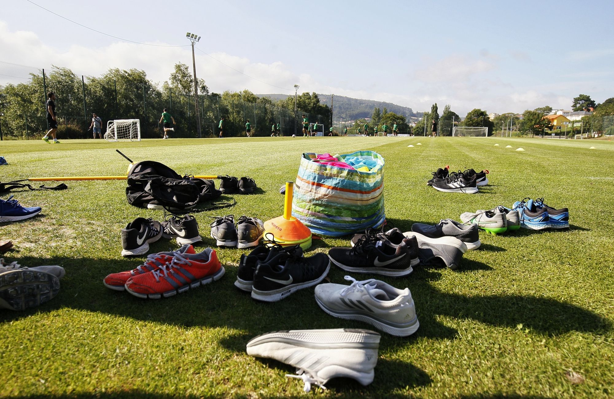 Primer entrenamiento del Racing (foto: Ferrol360)