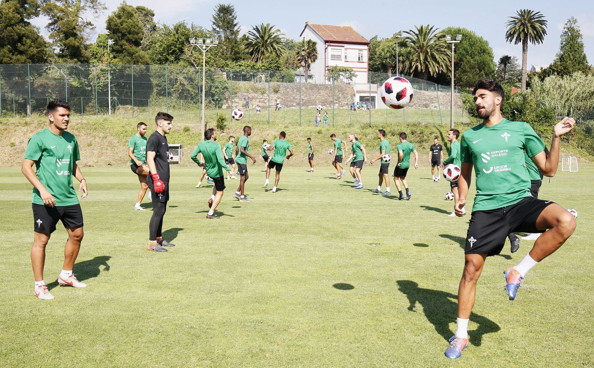 Primer entrenamiento del Racing (foto: Ferrol360)