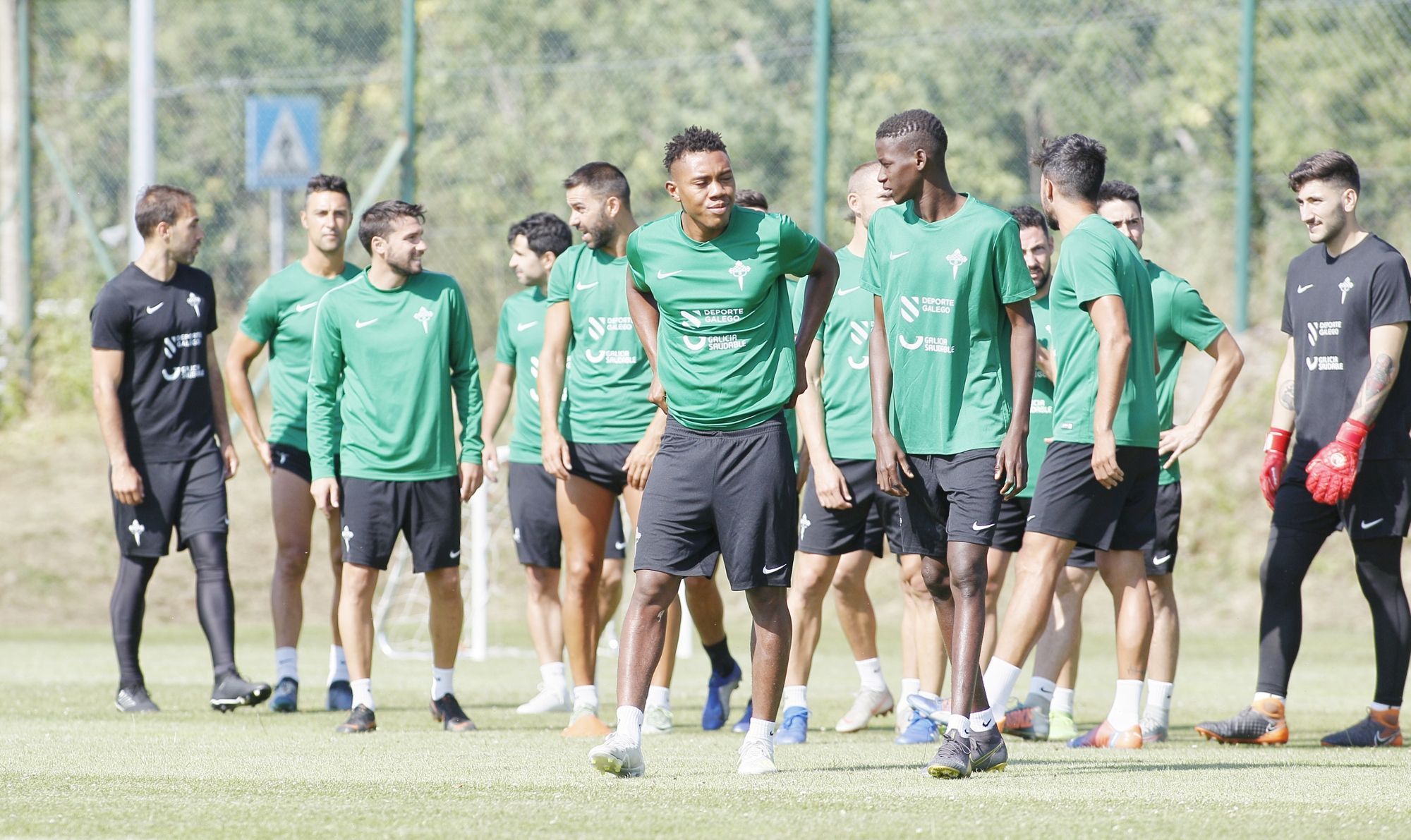 Primer entrenamiento del Racing (foto: Ferrol360)