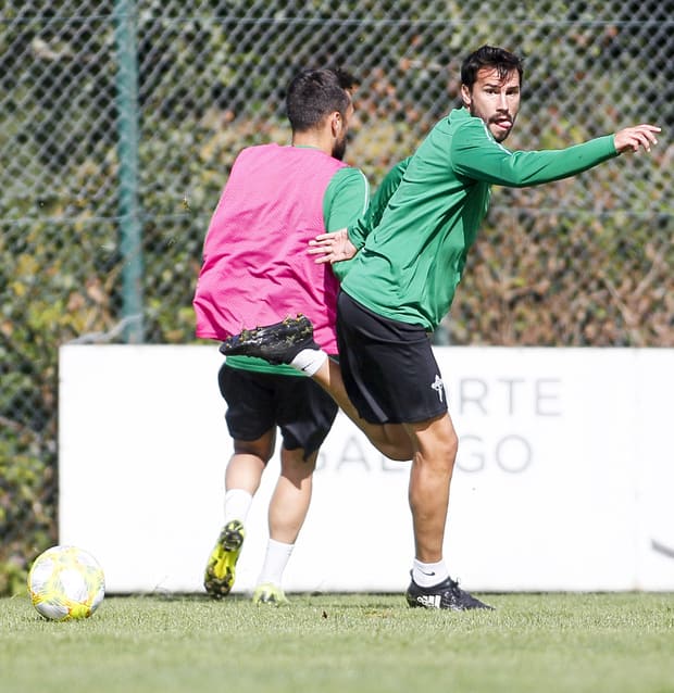 Abalo en la sesión de entrenamiento (foto: Ferrol360)