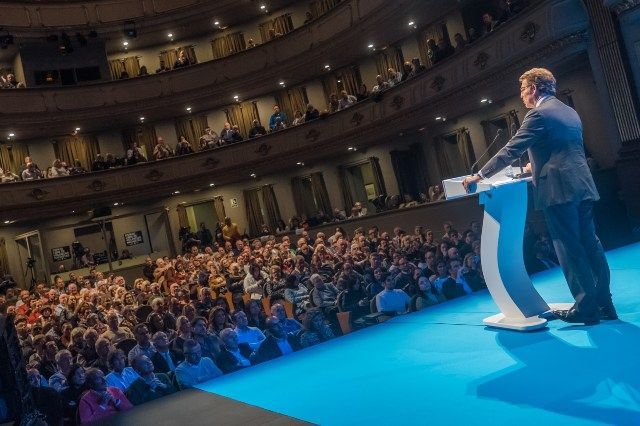 Feijoo, en el mitin del Jofre (foto: PP)