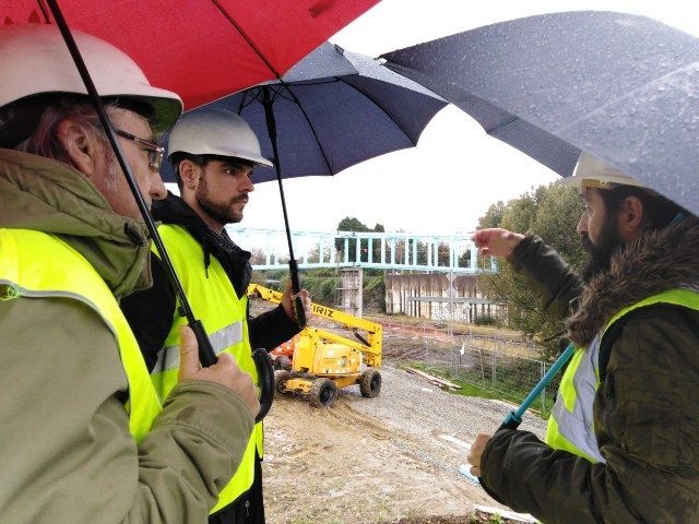 Reina, en su visita a Santa Mariña (foto: Concello de Ferrol)