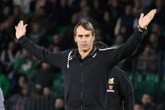 Julen Lopetegui, tras el derbi sevillano de este fin de semana (foto: Sevilla FC)