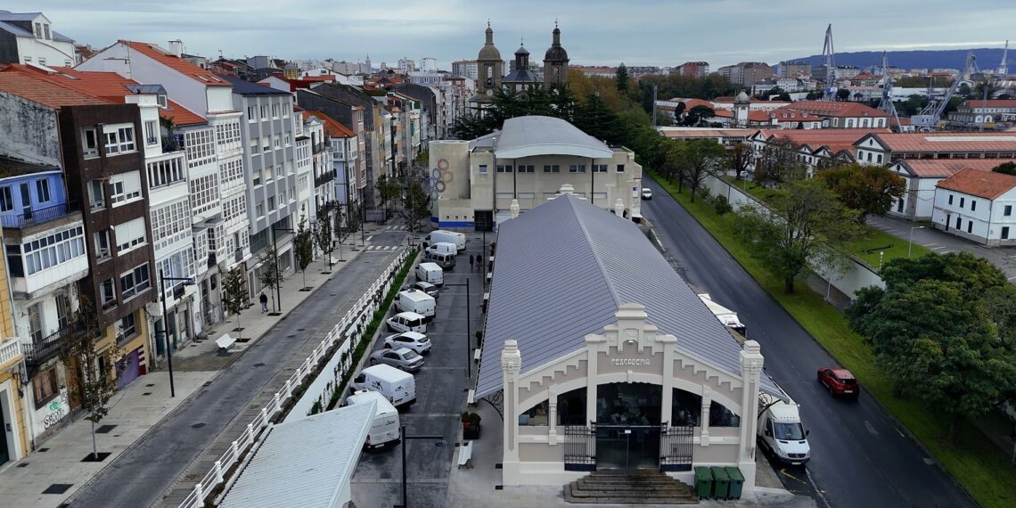 Ferrol centro del barrio de A Magdalena