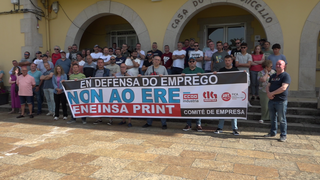 Pontedeume contra el ERE de Einsa Print - Ferrol 360