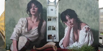 El mural ‘As Mouras’ de Fene nominado a mejor mural del mundo