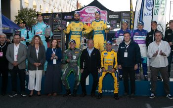 Podium del 36 Rally cidade de Narón, donde Jorge cagiao se procalama campeón por tercer año consecutivo