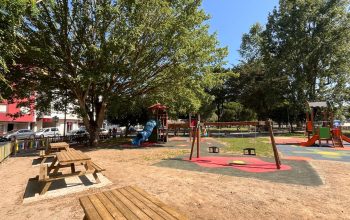 Finalizacion obras-Area Infantil-Parque Rosalia- en Ares