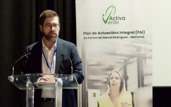 Pablo Fernández, secretario xeral de Emprego e Relacións Laborais, hoy en la presentación de ActivaVerde en As Pontes
