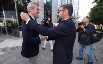 O presidente da Xunta reúnese co alcalde desta cidade