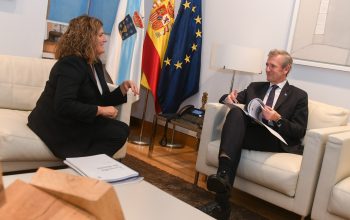 O titular do Executivo galego, Alfonso Rueda, mantén unha reuni