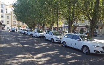 Parada de taxis de Portanova. (Foto: Radiotaxi Ferrol)