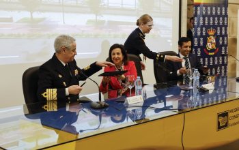 Firma entre Defensa, la Armada y Concello en el Museo de la Construcción Naval de El Ferrol. Foto: Ruben Somonte/MDE