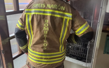 SPEIS Narón Invervención de esta mañana Foto: Bombeiros Narón