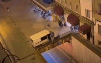 Intento de atropello en el barrio de Recimil en una imagen publicada por la CRTVG