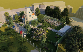 Render del proyecto de reforma del Chalet de Canido