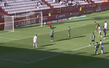 Captura de pantalla del partido del Racing contra el Albacete