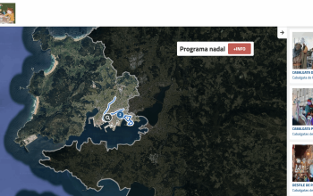 Mapa digital de la Navidad de Ferrol