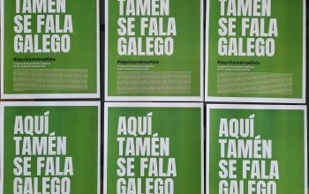 Cartel_En Ferrol tamén se fala galego
