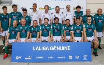 Equipo del Racing de Ferrol que participará en LaLiga Genuine en la categoría superación