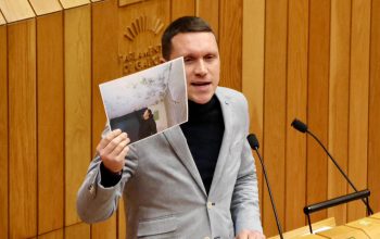 Aitor Bouza hoy en el Parlamento