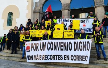 Ferrol Manifestación del personal de Correos