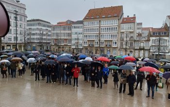 Paremos la guerra concentración por Gaza en Ferrol