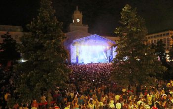 La Plaza de Armas en el concierto de Carlos Baute en las Fiestas de Ferrol