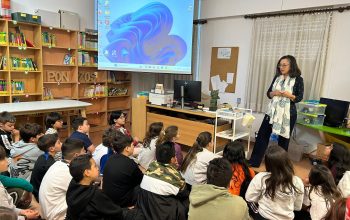 Chelo Loureiro no CEIP Ponzos