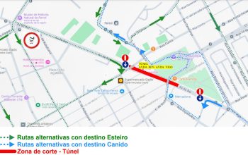 mapa obras túnel plaza de España