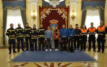 Recepción bombeiros protección civil casaga 1